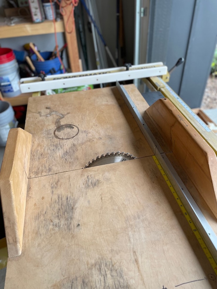 Crosscut sled.